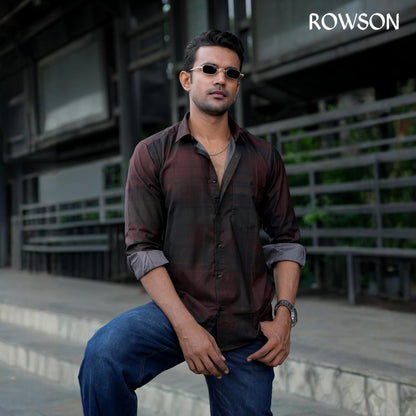 Aura Classic Deep Maroon Shirt