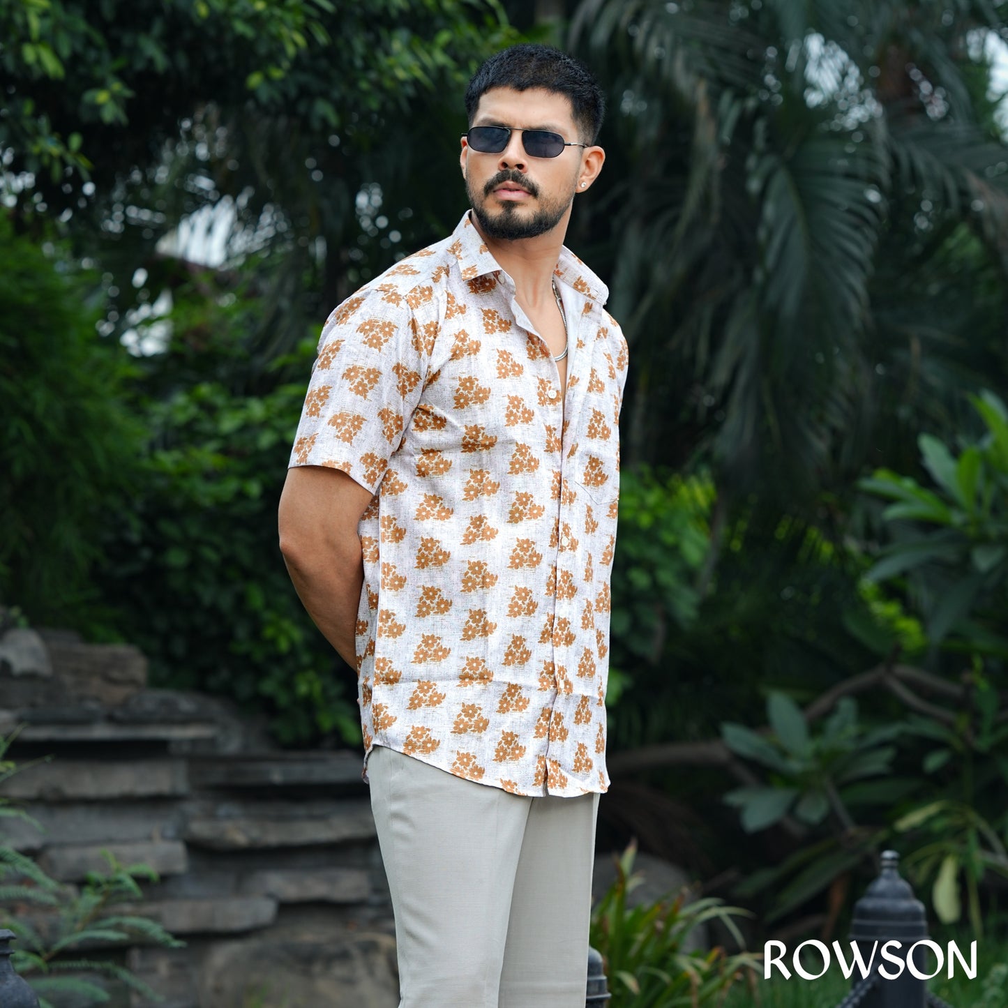 Golden Bloom Floral Shirt
