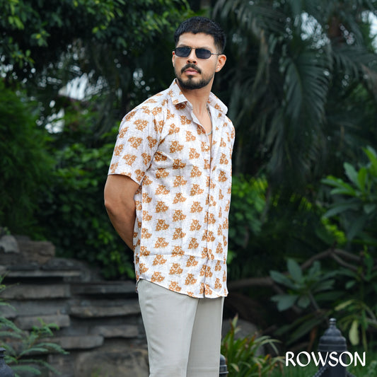 Golden Bloom Floral Shirt