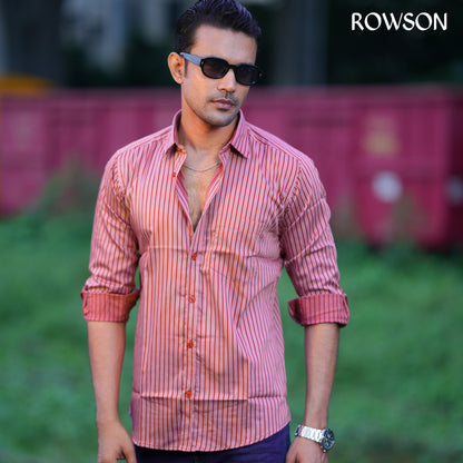 Crimson Stripe Classic Shirt