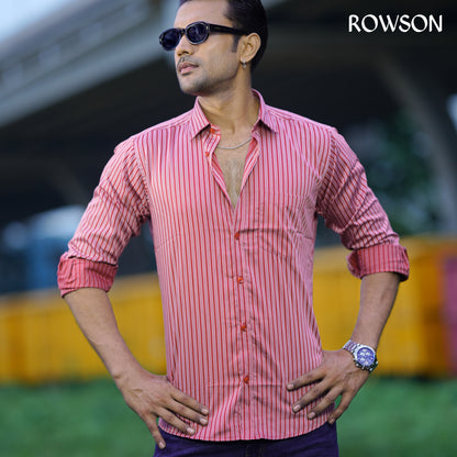 Crimson Stripe Classic Shirt