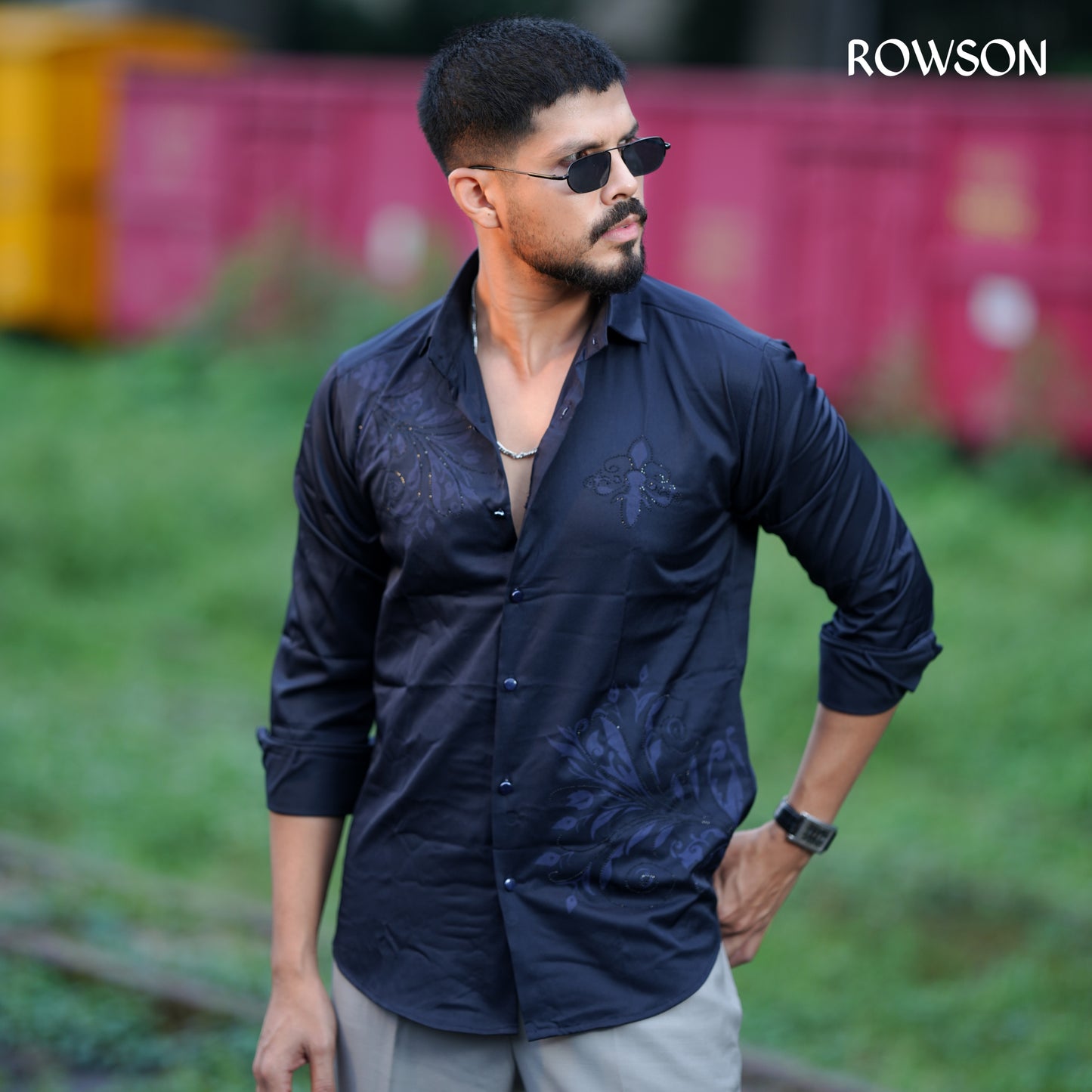 Indian Casual Stitched Party Full Shirt - Nevy Blue