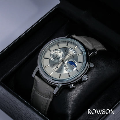 Classic Chronograph Leather Watch