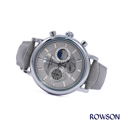 Classic Chronograph Leather Watch