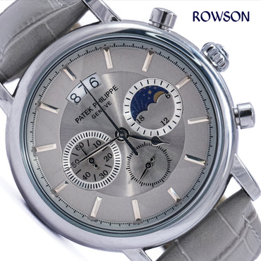 Classic Chronograph Leather Watch