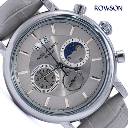 Classic Chronograph Leather Watch