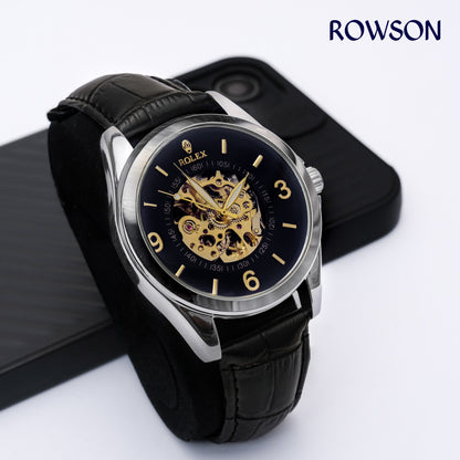 BlackForge Rolex Open-Heart Watch