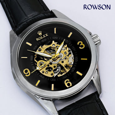 BlackForge Rolex Open-Heart Watch