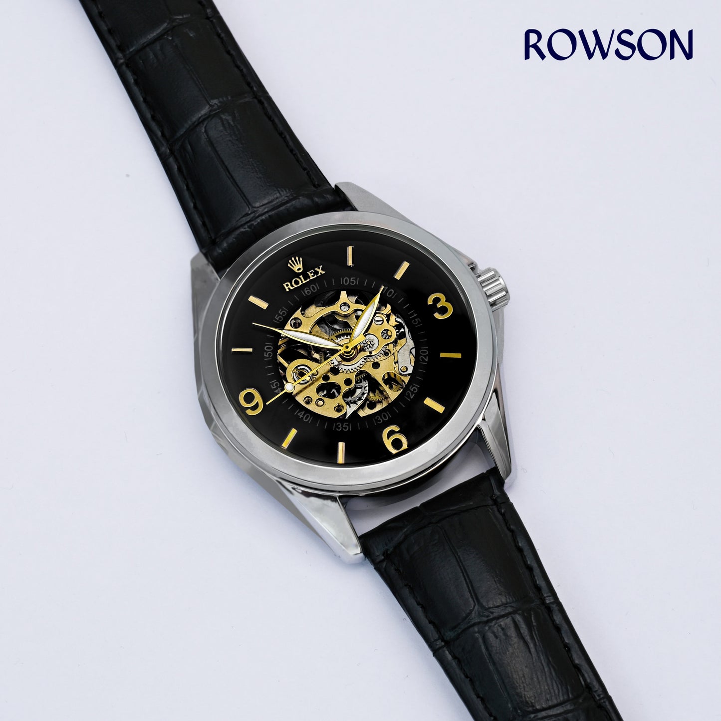 BlackForge Rolex Open-Heart Watch