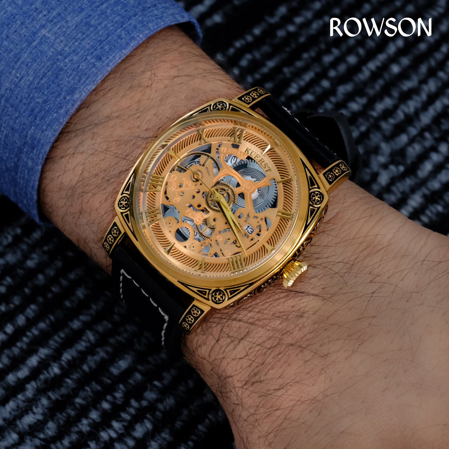 KUERST Regal Golden Mechanical Watch