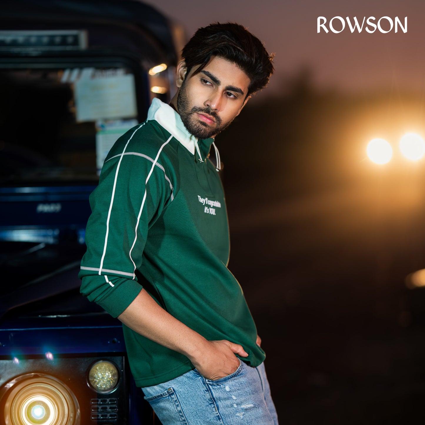 GreenWave High-Neck Sweatshirt