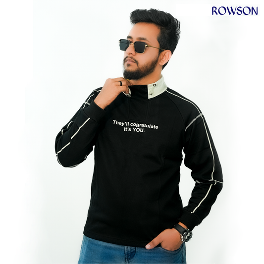 Signature Zip Mock Sweatshirt