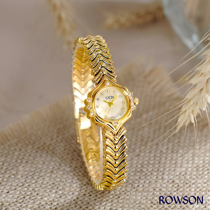 Mother of Pearl Gold Watch