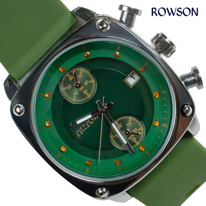 Tictoc Imperial White Watch (Green Belt)