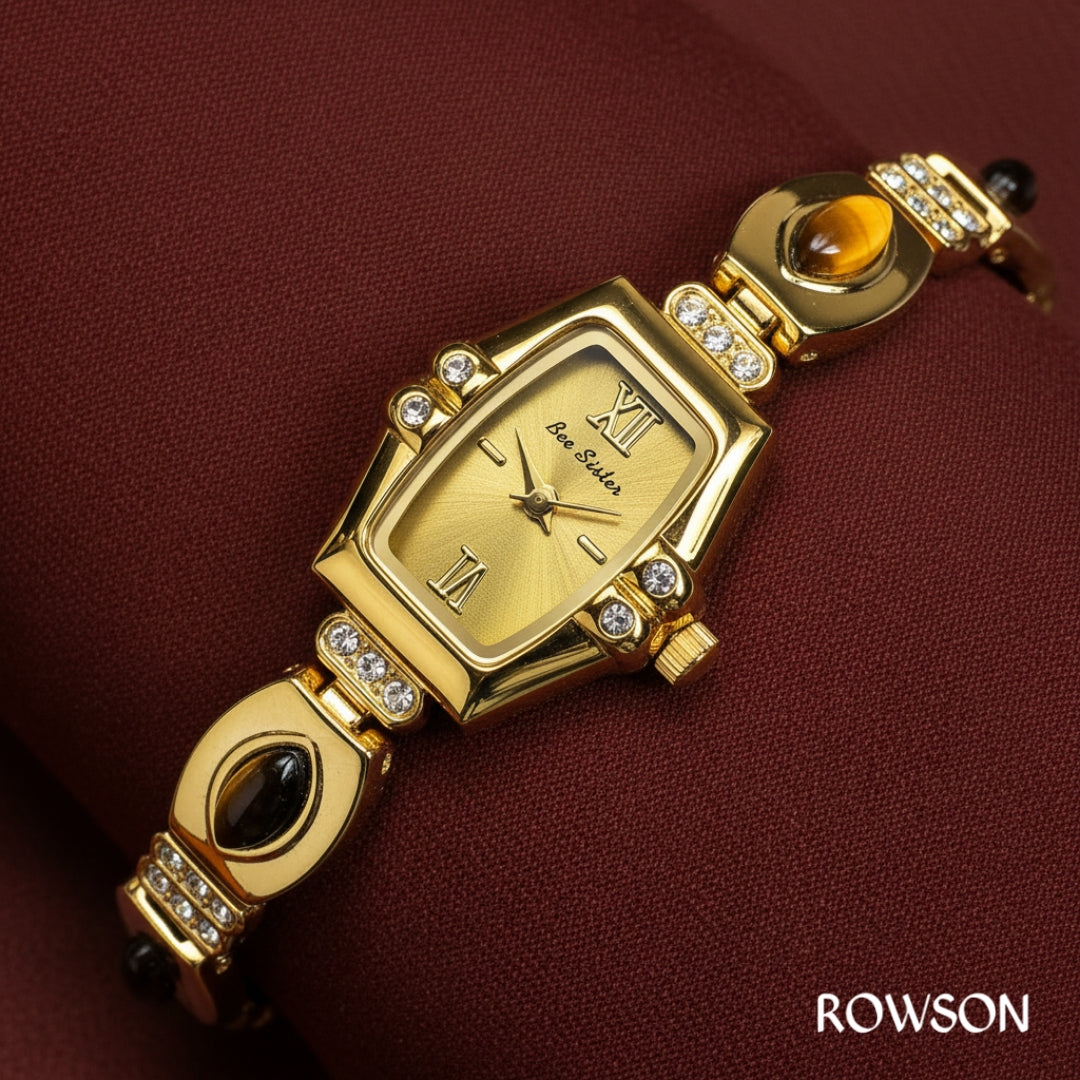 Royal Bee Sister Golden Stone Watch