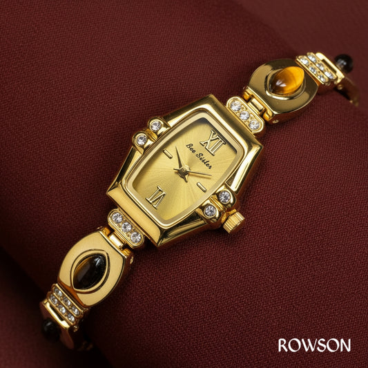 Royal Bee Sister Golden Stone Watch